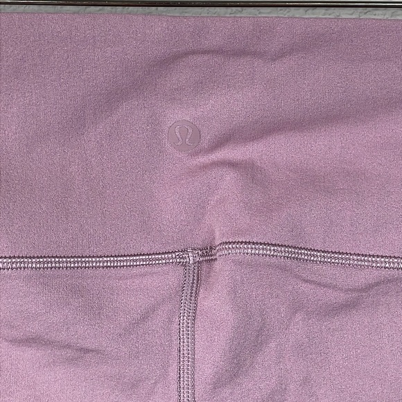 SOLD - Lululemon Reveal Crop Zen Expression Leggings Vintage Mauve Yoga Sz 10 - Picture 8 of 13